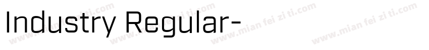 Industry Regular字体转换